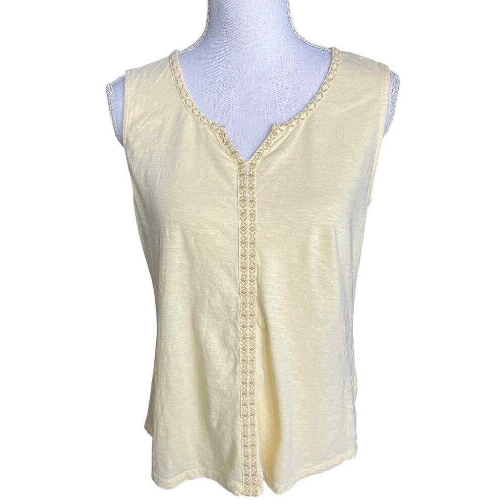 Kuhl butter yellow Shay Tank Top cotton casual everyday summer spring medium
